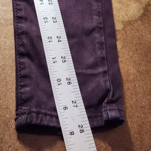 American Eagle Outfitters Jegging Women Plum Purple Super Stretch Size 4 Regular - Picture 15 of 16